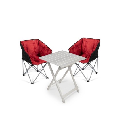 Pack Dometic table et 2 chaises (Rouge)