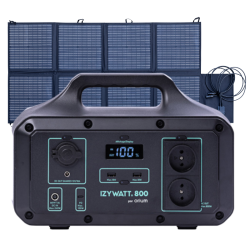 Pack générateur solaire IZYWATT 800 et panneau solaire pliant 160W
