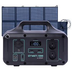 Pack générateur solaire IZYWATT 1200 et panneau solaire pliant 160W