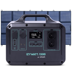 Pack générateur solaire IZYWATT 1500 LFP et panneau solaire 400W