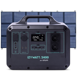 Pack générateur solaire IZYWATT 2400 LFP et panneau solaire 400W
